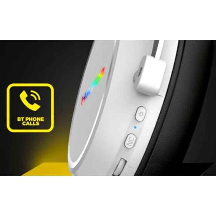 HATOR Hypergang 3 Wireless Gaming-Headset, Hi-Res Audio, Hybrid ANC, 45h Akku, Spatial Audio, Bluetooth & 2.4GHz, abnehmbares Mikrofon, RGB, schwarz – Bild 5