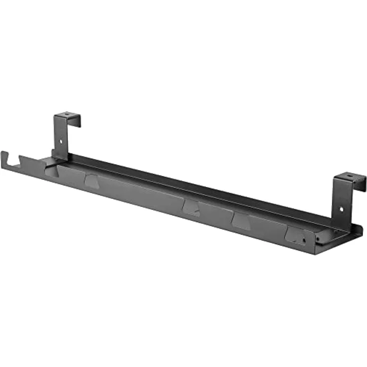 InLine Kabelkanal, unter Tisch montierbares Kabelmanagementfach, Schwarz – Bild 2