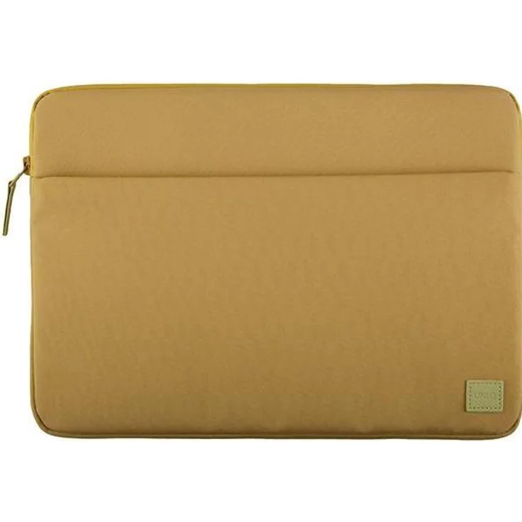 Uniq Vienna Laptop Sleeve 14", wasserfestes RPET Etui in Canary Yellow, Notebooktasche für 14 Zoll Laptops