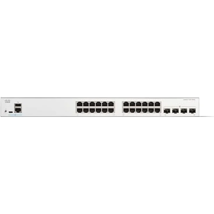 Cisco Catalyst 1200-24T-4G-Smart-Switch, 24-Port-GE, 4 x 1-GE-SFP, eingeschränkter Lebenszeitschutz (C1200-24T-4G) – Bild 2