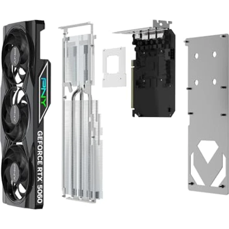 PNY GeForce RTX 5060, 8GB GDDR7 Grafikkarte mit 7680 x 4320 Pixel, PCIe x8 5.0, 3840 CUDA-Kerne, aktiv gekühlt – Bild 20