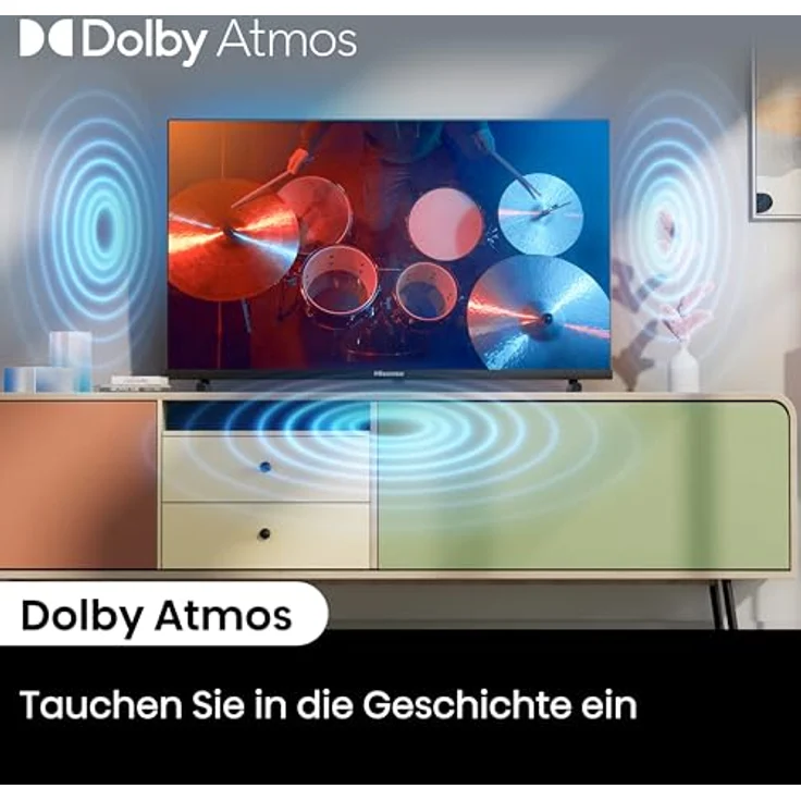 Hisense 32A5NQ 80 cm (32 Zoll) QLED Smart TV Full HD, Dolby Atmos, Duale Positionierung, AI Sports Mode, Schwarz [2024] – Bild 9