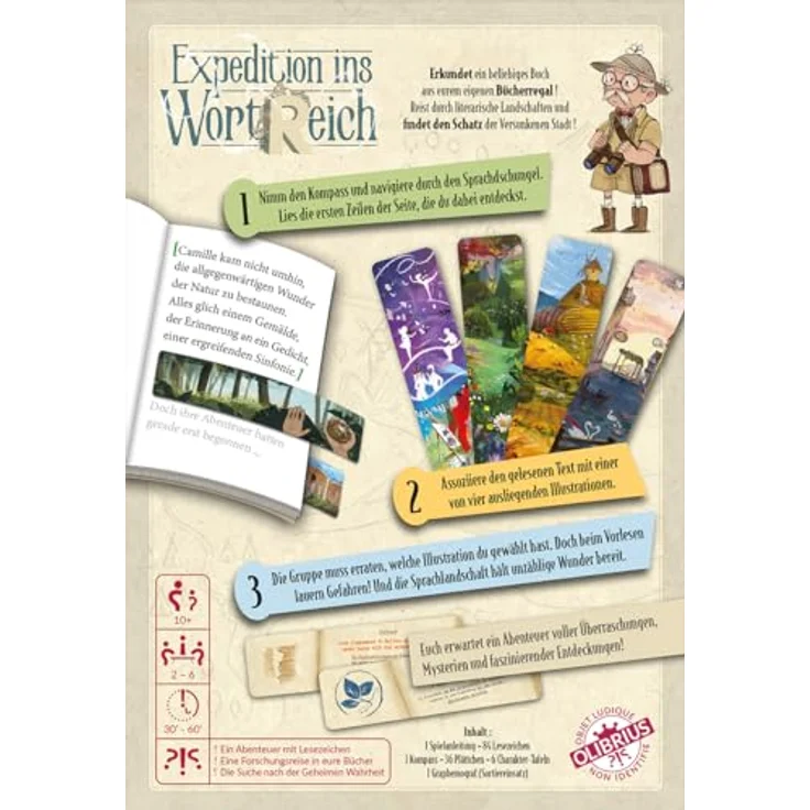 Olibrius | Expedition ins WortReich | Familienspiel | Ratespiel | 2-6 Spieler | Ab 10+ Jahren | 30-60 Minuten | Deutsch – Bild 4