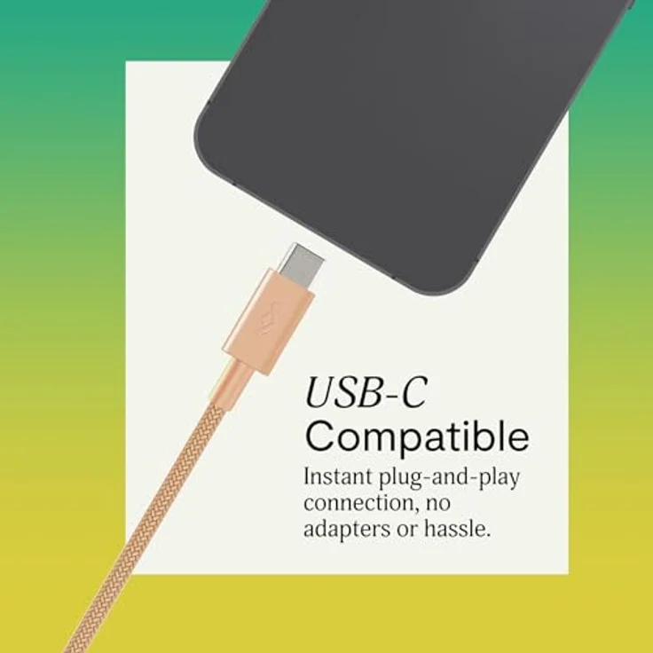 Marley House of Smile Jamaica USB-C Kopfhörer, kabelgebunden mit 9,2-mm-Treiber, verwicklungsfrei, integriertes Mikrofon, nachhaltige In-Ear-Kopfhörer, Copper – Bild 3
