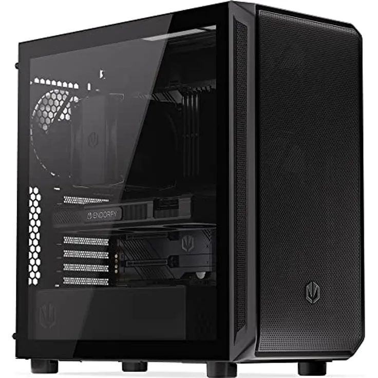 ENDORFY Arx 700 Air, geräumiges ATX-Gehäuse, 5X 140-mm-Lüfter enthalten, Hohe Kompatibilität mit vielen Komponenten | EY2A012