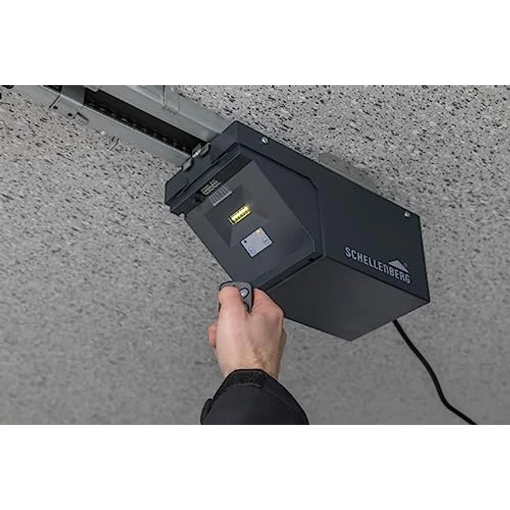 SCHELLENBERG 60853 DRIVE Fernbedienung mit 4 Kanälen, für Garagentorantrieb, inkl. Batterie und Karabiner-Halterung – Bild 6