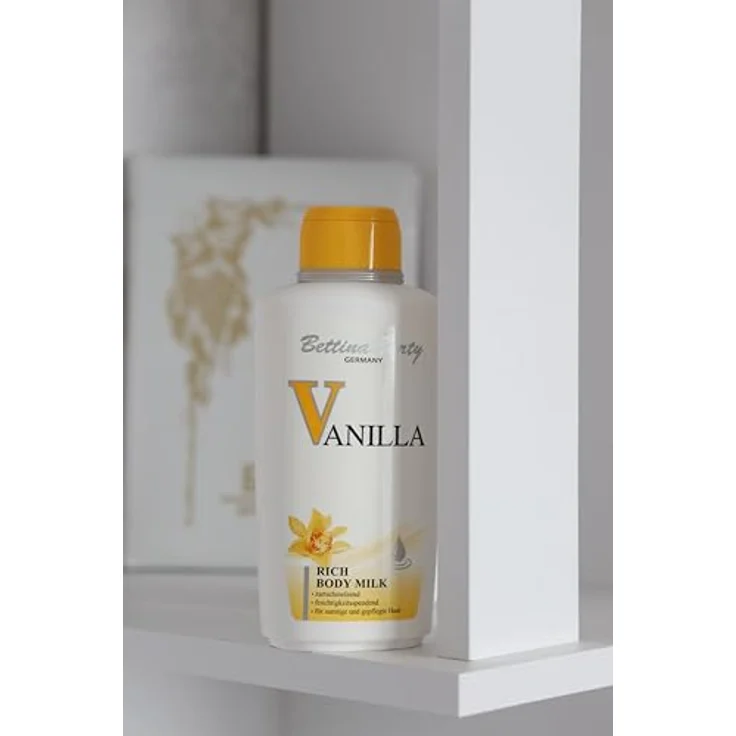 Bettina Barty VANILLA Rich Body Milk 500ml | Feuchtigkeitsspendend | Unverwechselbarer Vanilla Duft | 1 x 500ml – Bild 2