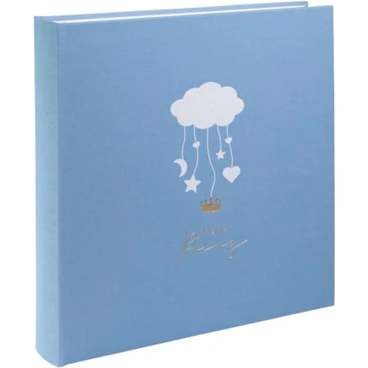 goldbuch Babyalbum Wolkenpoesie 30x31, inkl. 6 farbigen illustrierten Seiten, blau – Bild 2