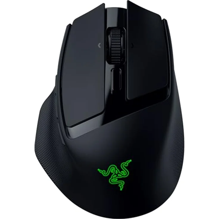 Razer Basilisk Mobile, Ergonomische kabellose Gaming-Maus mit Focus X 18K Sensor, Tri-Mode-Konnektivität, bis zu 105 Stunden Akkulaufzeit, Schwarz – Bild 1