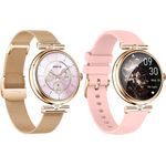 Tracer SMK15 AURORA Smartwatch mit AMOLED 1,28" Display, App-Benachrichtigungen, Kalorienzähler, FitCloudPro, inklusive Zwei Armbänder