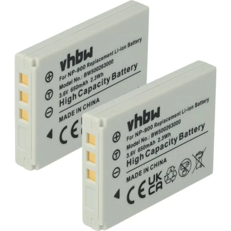 vhbw 2X Akku kompatibel mit Maginon Superslim XS7, Hochleistungs-Akkus mit 650 mAh und 3,6 Volt, wiederaufladbar – Bild 1