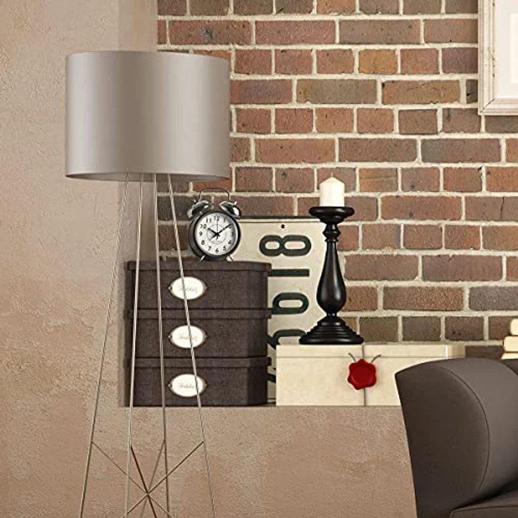 TFA Dostmann Nostalgie Funk Wecker, Doppelglocke aus Metall, 60.1503, mit Hintergrundbeleuchtung, gut ablesbar, mehrfarbig, L 130 x B 70 x H 180 mm – Bild 2