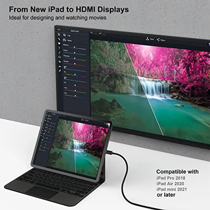 BENFEI USB C auf HDMI Kabel 4K 3m, USB Typ C auf HDMI Kabel kompatibel mit Thunderbolt 3/4 (nur kompatibel mit USB C Geräten die Videoausgabefunktion unterstützen) - Preisvergleich – Bild 4