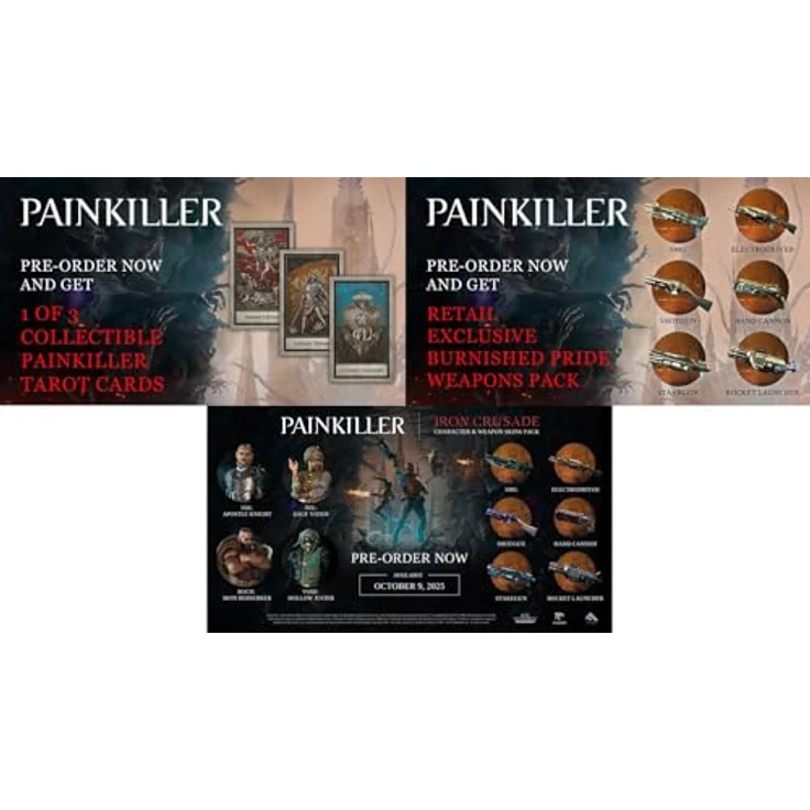 Saber Interactive Painkiller (PS5), actionreiches Shooter-Spiel mit vier einzigartigen Charakteren, Tarotkarten und klassischen Waffen – Bild 2