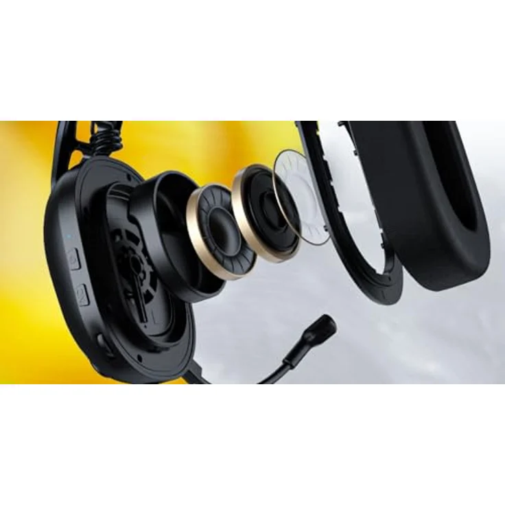 Hator Hyperpunk 3 Wireless (Kabelgebunden, Kabellos), Gaming Headset, Schwarz – Bild 10