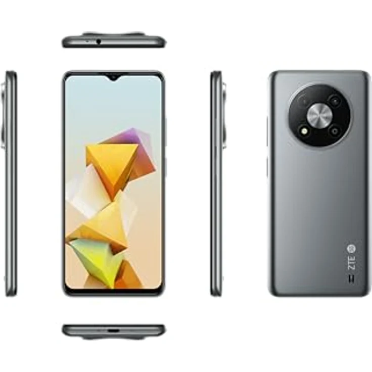 ZTE Smartphone Blade A73 5G (16,56cm (6,52 Zoll) HD+ Waterdrop Display, 5G, 4GB RAM und 128GB interner Speicher, 50MP Hauptkamera und 5MP Frontkamera, Dual-SIM Nano, Android 13) grau – Bild 2