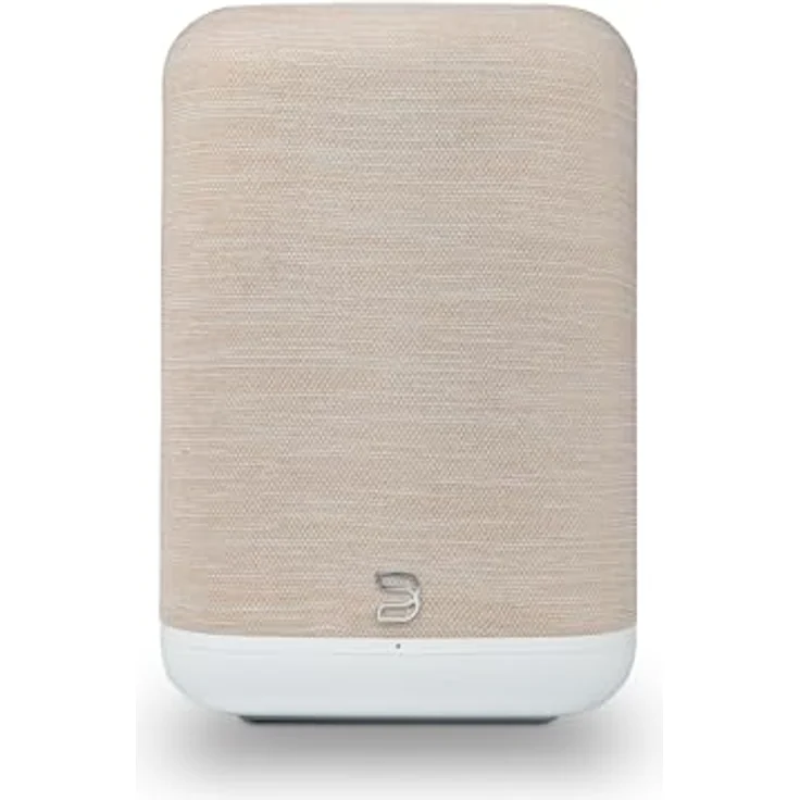 Bluesound Pulse Flex, kabelloser Bluetooth Hi-Res All-in-One-Lautsprecher mit AirPlay 2, Spotify Connect, Alexa Skills, Multiroom-Audio – (Weiß/Hellbraun) – Bild 1