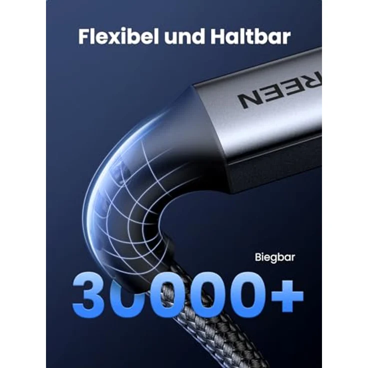 UGREEN USB C Kabel PD 3.0, 60W Schnellladekabel USB C auf USB C, kompatibel mit iPhone 16/15, Galaxy S24/S23/S22, 2024 iPad Pro/Air, 1M Nylonummantelung, 480 Mbps Datenübertragung – Bild 4