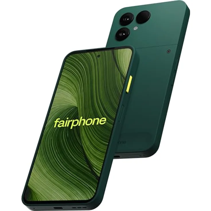 FAIRPHONE Fairphone 6 Smartphone 256 GB Forest Green, 6,31" FHD+, 5G, 8 GB RAM, 50 MP Dual-Kamera, Dual-SIM
