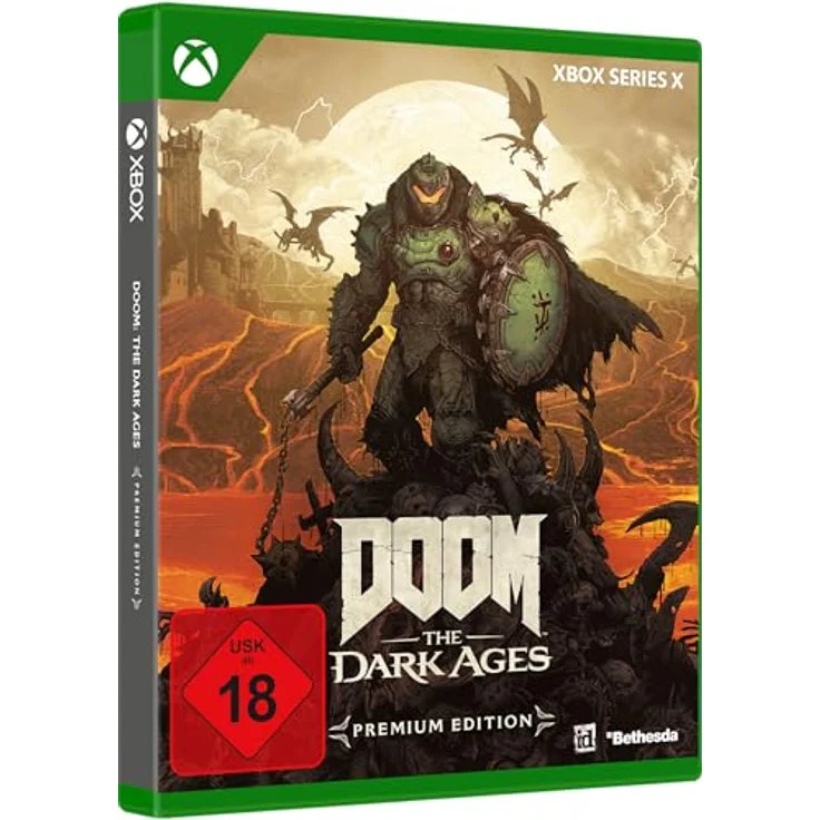 Xbox DOOM: The Dark Ages - Premium Edition | Xbox Series X, Dark Fantasy/Sci-Fi-Setting, Early Access, DLC, digitales Artbook, Soundtrack, Skinpaket "Göttlichkeit" – Bild 1