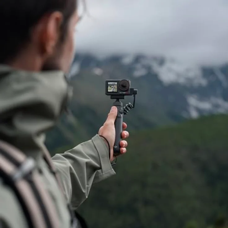 DJI Osmo Action multifunktionaler Ladegriff, Kompatibilität: Osmo Action 5 Pro, Osmo Action 4, 4900 mAh Akku, Kamerasteuerung, Kugelgelenkeinstellung, 3,5 mm Audioadapter – Bild 5