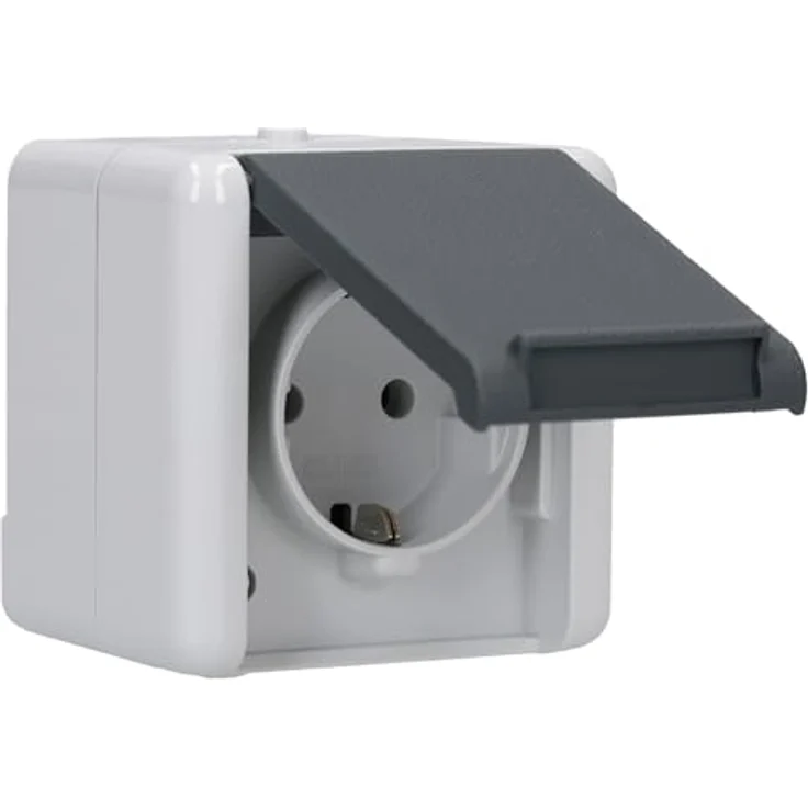 Jung 820 W Steckdose SCHUKO 820W, Schwarz, White – Bild 6