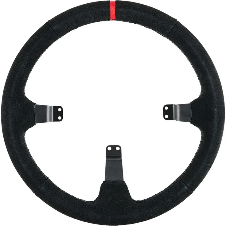Asetek SimSports GT Rim, gewölbt, 340 mm, schwarzer Wildleder-Lenkradkranz, kompatibel mit GT Button Boxes
