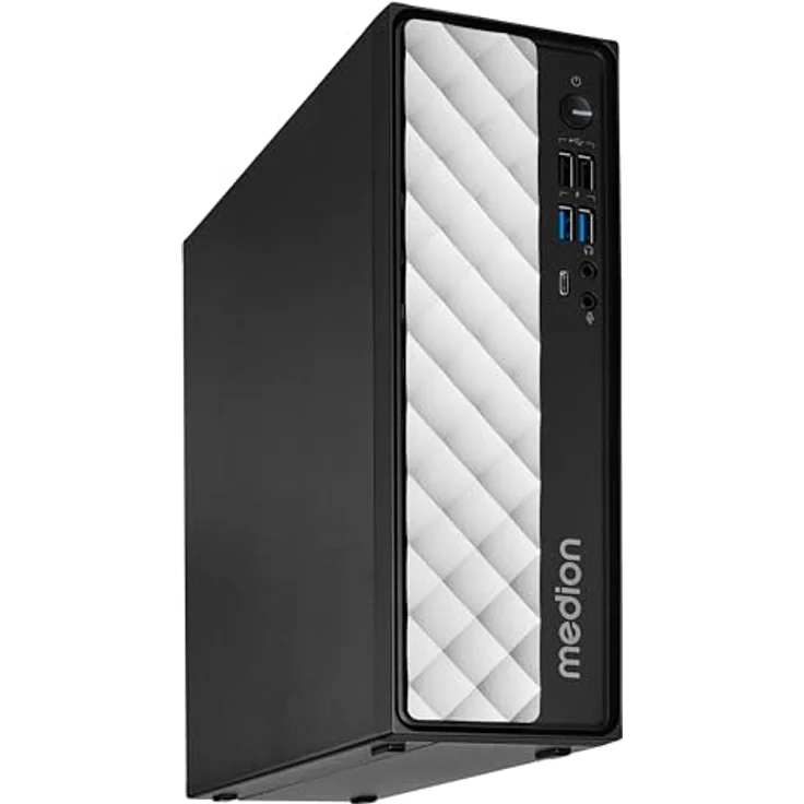 Medion Akoya T80 SFF MD35422, Desktop-PC mit Intel Core i5-12450H, 16 GB RAM, 512 GB SSD, Intel UHD Graphics, grau-schwarz – Bild 7