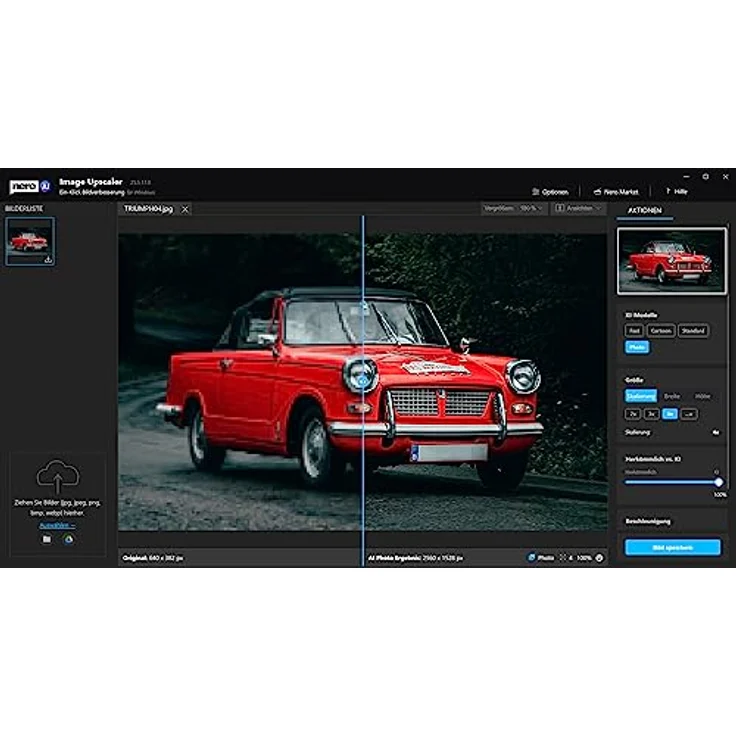 Nero AI Image Upscaler | Bilder vergrößern | Fotos schärfen | Skalieren auf 4K | Optimieren von Fotos | einfaches Nachschärfen | Windows 11 / 10 | (Unlimitierte Lizenz) für 1 PC – Bild 3