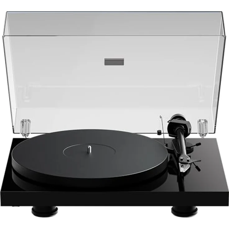Pro-Ject Debut EVO 2 Plattenspieler, Hochglanz-Schwarz, Riemenantrieb, 33/45 U/min, 8,6" Carbon-Tonarm, höhenverstellbare Füße – Bild 2