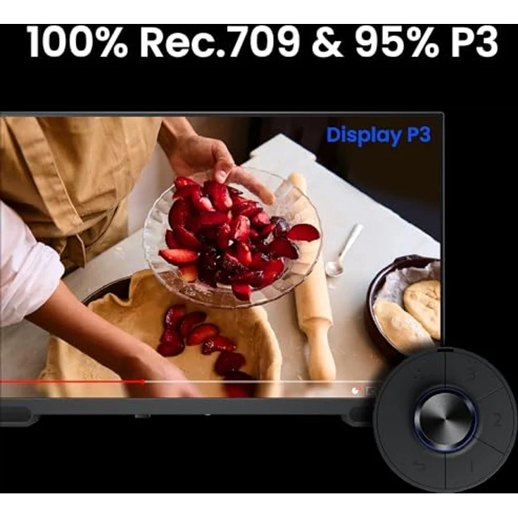 BenQ PV3200U 32" 4K Monitor für Videobearbeitung, 95% DCI-P3, 100% Rec.709/sRGB, 2.1-Kanal-Lautsprecher, ergonomischer Standfuß, werkseitig kalibriert, Mac-kompatibel, USB-C – Bild 3