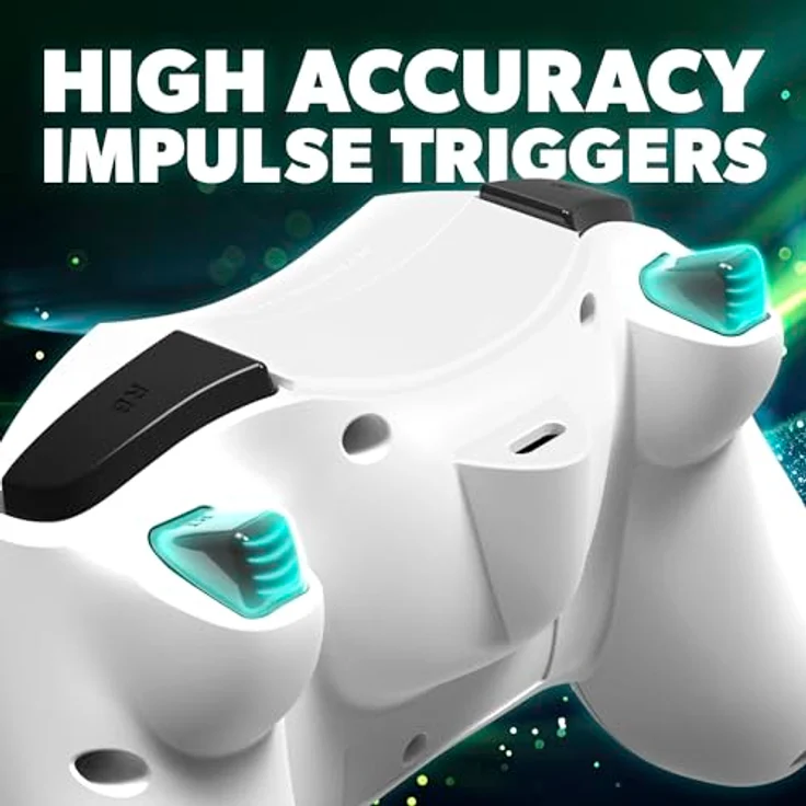 HYPERKIN M01618-BK DUCHESS kabelgebunden Gaming Controller, Weiß, mit Hall-Effekt-Joysticks, Impulstrigger und USB-C-Anschluss für Xbox Series, One, PC – Bild 4
