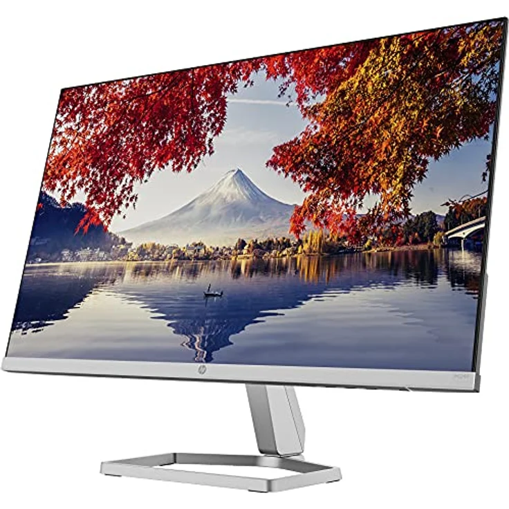 HP M24f Monitor - 24 Zoll Bildschirm, Full HD IPS Display, 75Hz, 5ms Reaktionszeit, VGA, HDMI, silber/schwarz – Bild 3