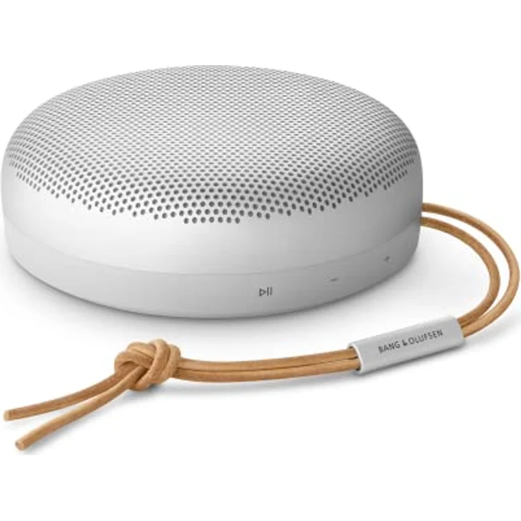 Bang & Olufsen Beosound A1 (2. Gen) – Kabelloser tragbarer IP67 wasserdichter Bluetooth-Lautsprecher mit 360° Sound + 3 Mikrofone, Alexa und USB-C Ladekabel, 18 Stunden Akkulaufzeit - Grey Mist – Bild 1