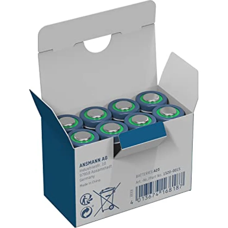 ANSMANN A23 12V Alkaline Batterie - 8er Pack MN21 Batterien geeignet für Alarmanlagen, Garagentoröffner, Fernbedienung & vieles mehr- Einwegbatterie – Bild 6