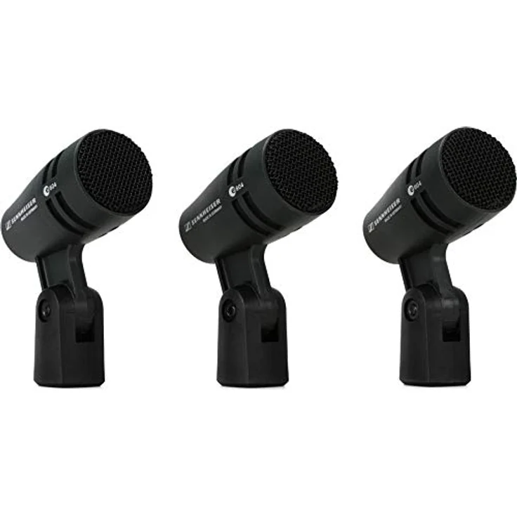 Sennheiser E604 Dynamisches Nierenmikrofon-Set, 3er-Pack für Schlagzeugabnahme, hohe SPL-Verträglichkeit, präzise Nierencharakteristik – Bild 1