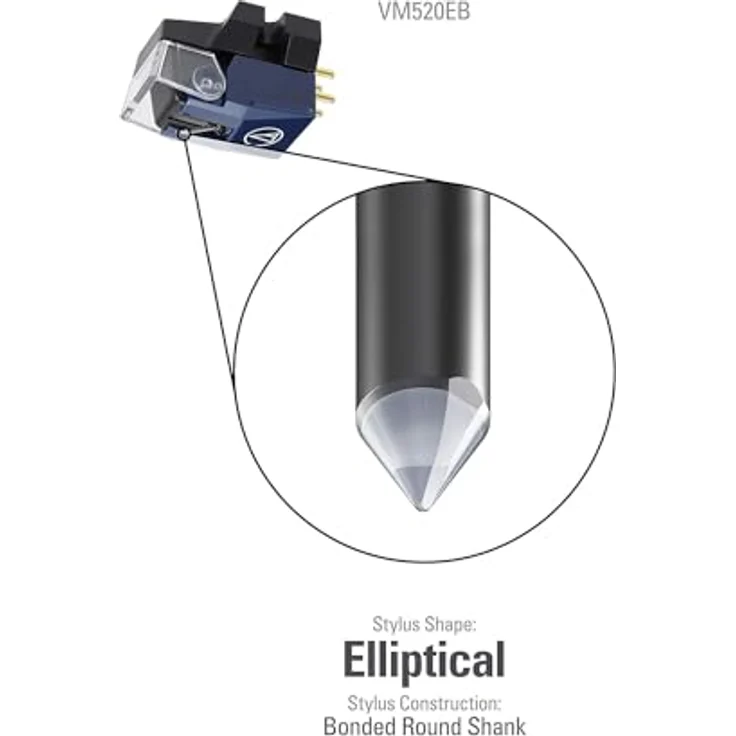 Audio-Technica VM520EB Dual-Moving-Magnet-Stereotonabnehmer mit elliptischer Nadel, violett – Bild 2