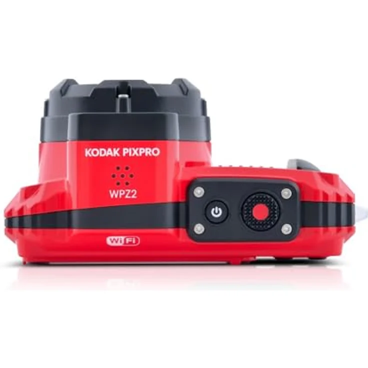 KODAK Pixpro WPZ2 Kompaktkamera, 16 M Pixel, wasserdicht bis 15 m, stoßfest, 720p Video, LCD 2,7 Zoll, Li-Ion-Akku, Rot – Bild 5