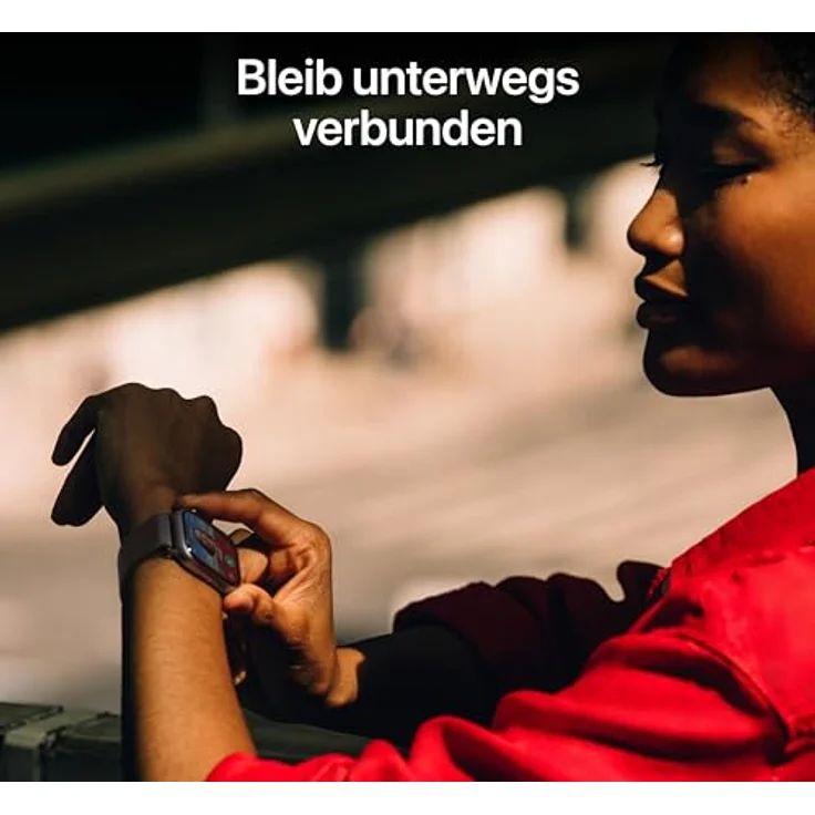 Apple Watch Series 11 Cellular, 42 mm, Aluminiumgehäuse Diamantschwarz, Sportarmband Schwarz - M/L – Bild 5