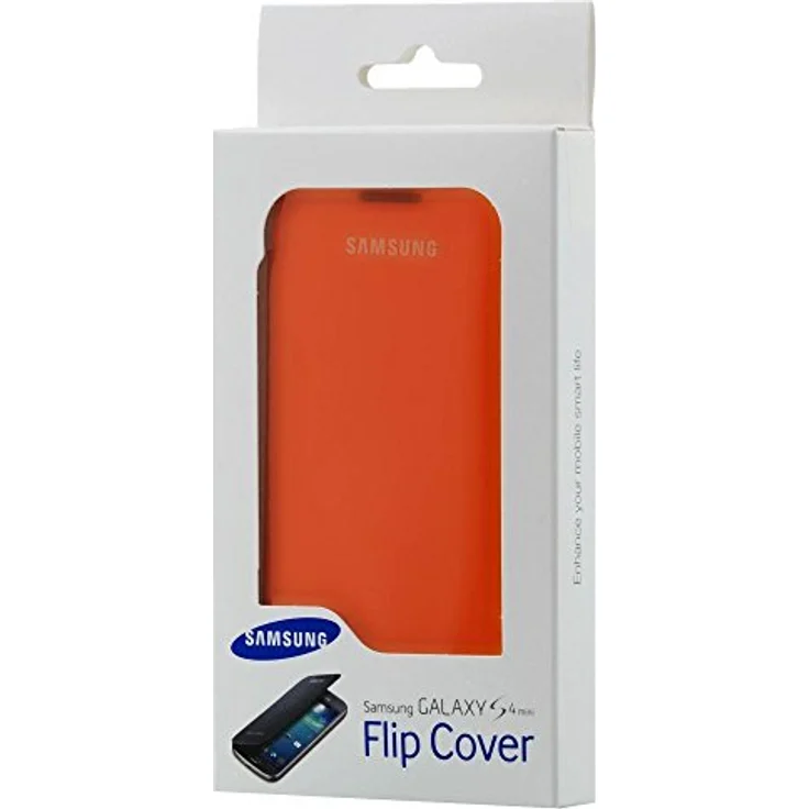 Original Samsung Galaxy S4 mini (GT-I9195) Flipcover orange – Bild 4