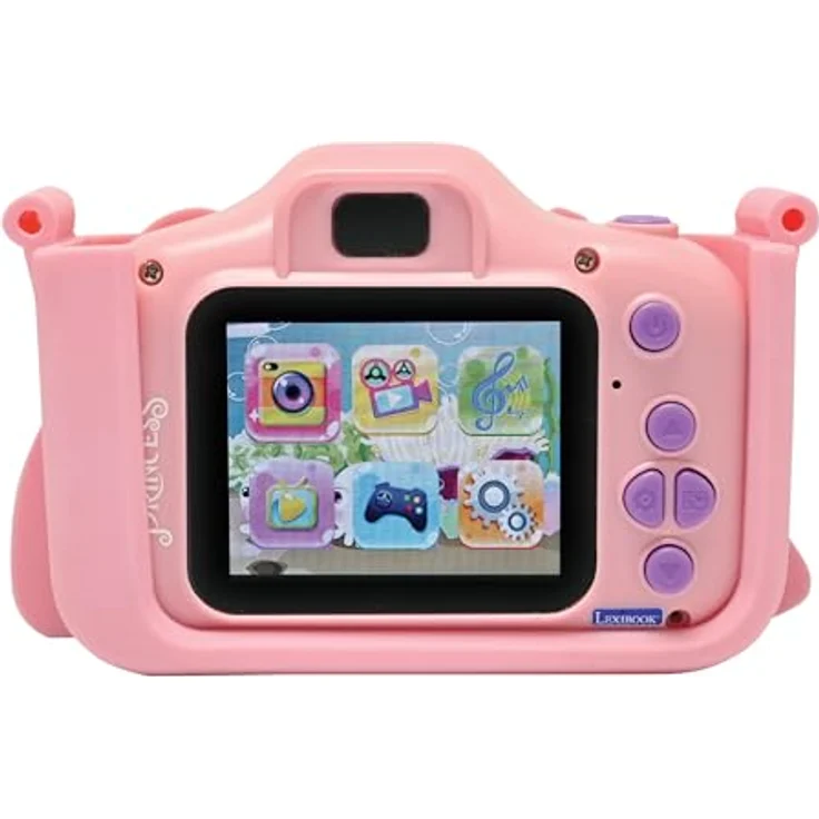 Lexibook DJ078DP, Disney Prinzessin Kinderkamera mit Schutzhülle, integrierter MP3-Player und 15 Foto-Filtern, rosa – Bild 2
