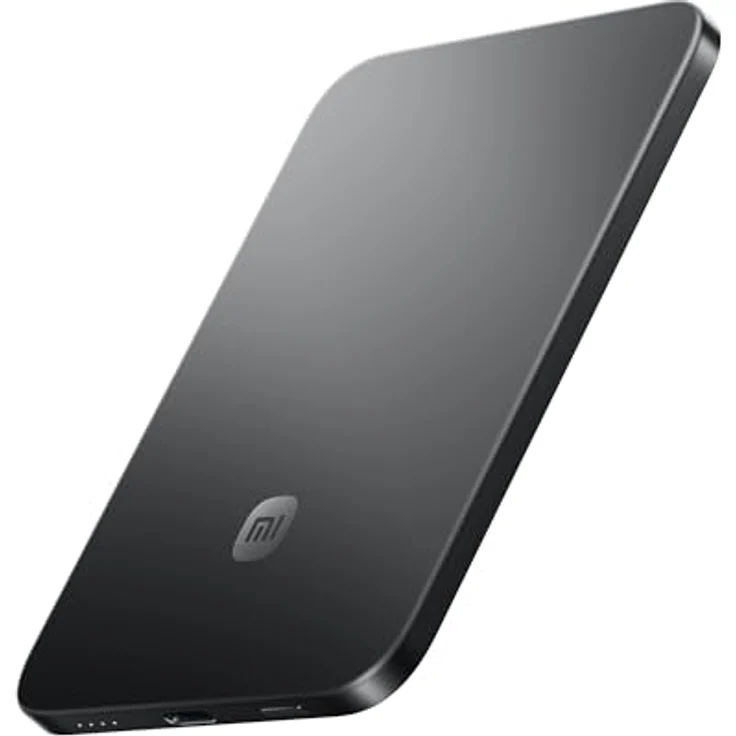 Xiaomi Ultrathin Magnetic Power Bank 5000mAh, MagSafe-kompatible Powerbank mit 15W kabellosem Laden, ultraschlank und leicht, für iPhone 17/16/15/14/13/12, Graphit Schwarz – Bild 1