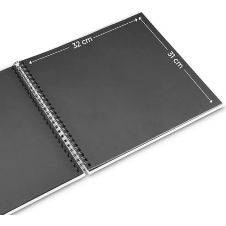 Hama Fotoalbum Fine Art, Spiral-Album (10 x 15 cm) mit strukturierter Cover-Oberfläche und schwarzen Innenseiten, FSC-zertifiziert – Bild 14