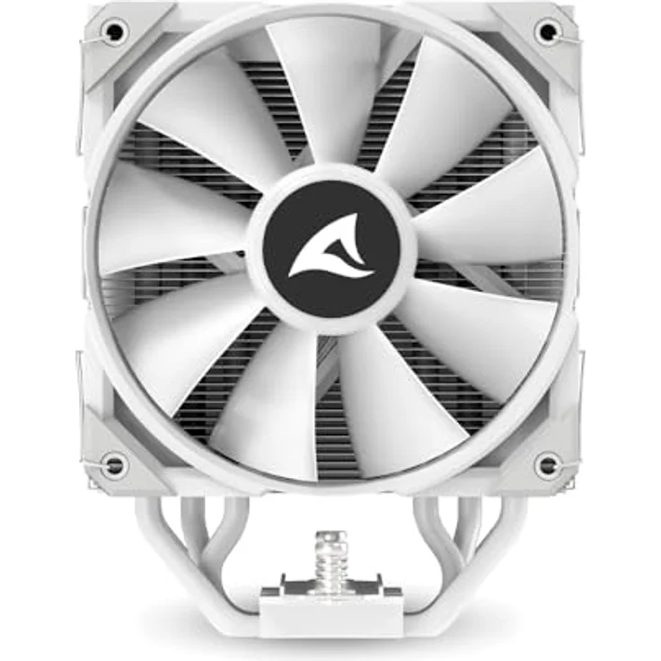 Sharkoon A50 RGB White, CPU Kühler mit 12 cm Lüfter, bis zu 1800 RPM, hoher Luftstrom, Weiss – Bild 6