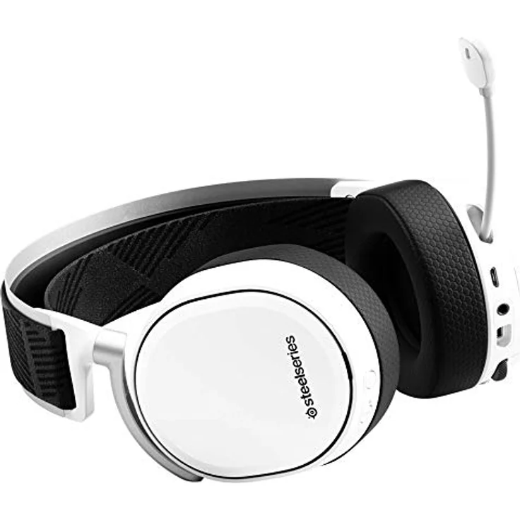 SteelSeries Arctis Pro Wireless - Drahtlos Gaming-Headset - hochauflösende Lautsprechertreiber - kombiniertes Funksystem (2,4 GHz & Bluetooth) - Weiß – Bild 3