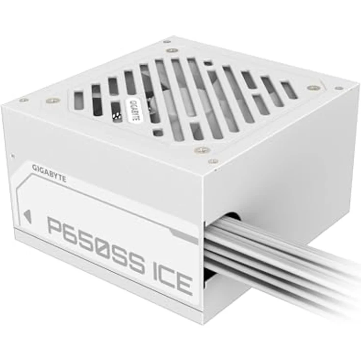 Gigabyte P650SS Ice Netzteil - PCIe 5.0, 80 Plus Silver, Vollmodulares Design, 120-mm-Lüfter, ATX 3.0 kompatibel, EU-Stecker - Ice White Design – Bild 4