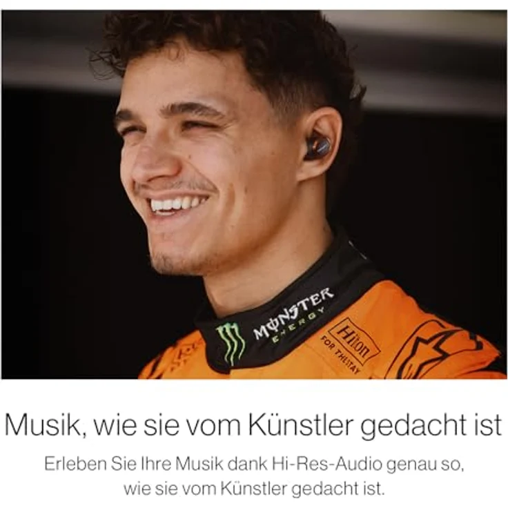 Bowers & Wilkins Pi8 McLaren (FP45837), Kabellose In-Ear-Kopfhörer mit ANC, 6,5 h Akkulaufzeit und Smart Case, Mehrfarbig – Bild 4