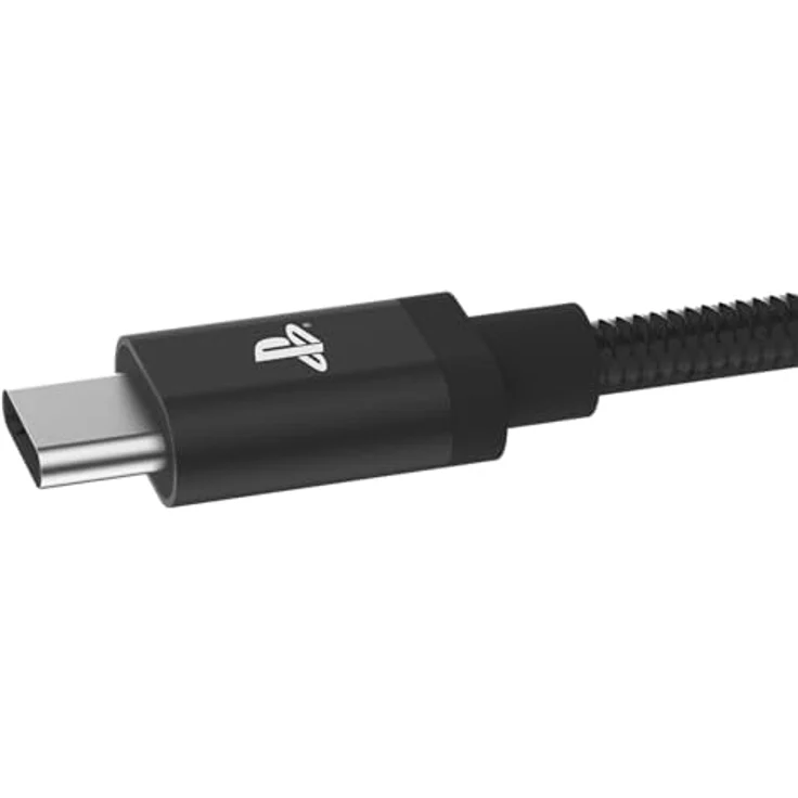 Hori Dual Sense Ladekabel für PS5, 3 Meter USB-C zu USB Typ A, ummantelt, offiziell lizenziert von Sony, schwarz – Bild 3