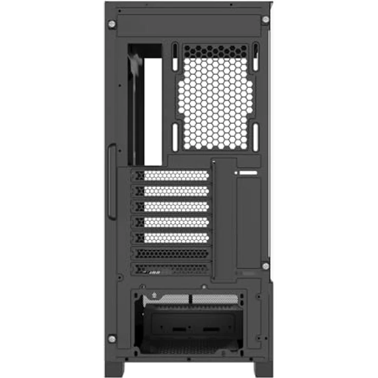 Xilence Gehäuse BEAM Schwarz (XG172), elegantes ATX Midi Tower Gehäuse mit Aquarium-Glas-Design, drei ARGB PWM Lüftern und hohem Airflow, Schwarz – Bild 15