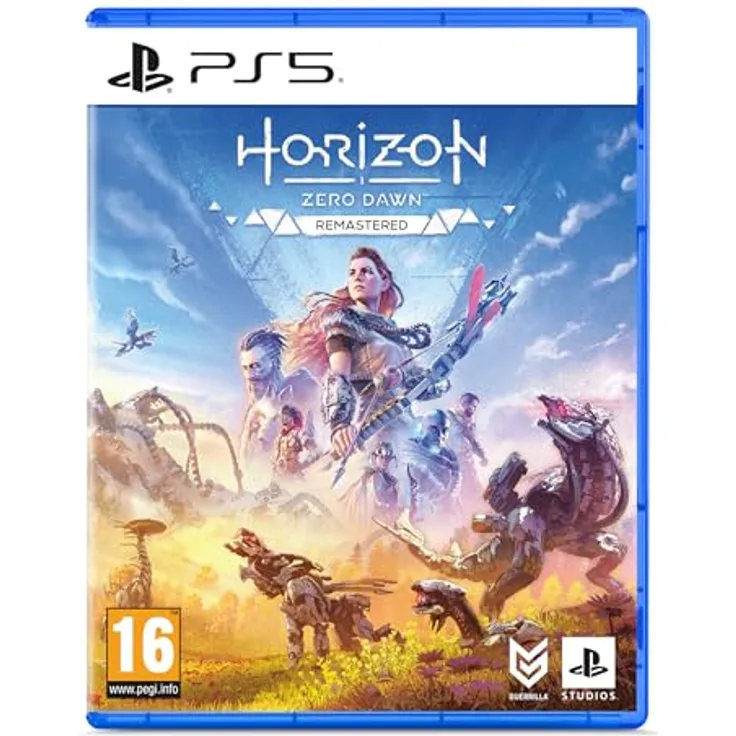 Sony PS5 Horizon Zero Dawn Remastered, Komplettset mit Ranger Storm Carja, Banuk Pionier-Kostüm und digitalem Bilderbuch